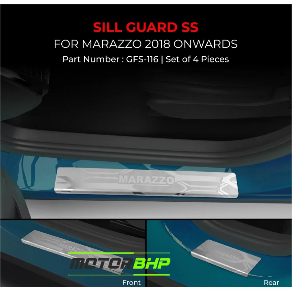 Buy Mahindra Marazzo Stainless Steel Foot Step Car Accessories